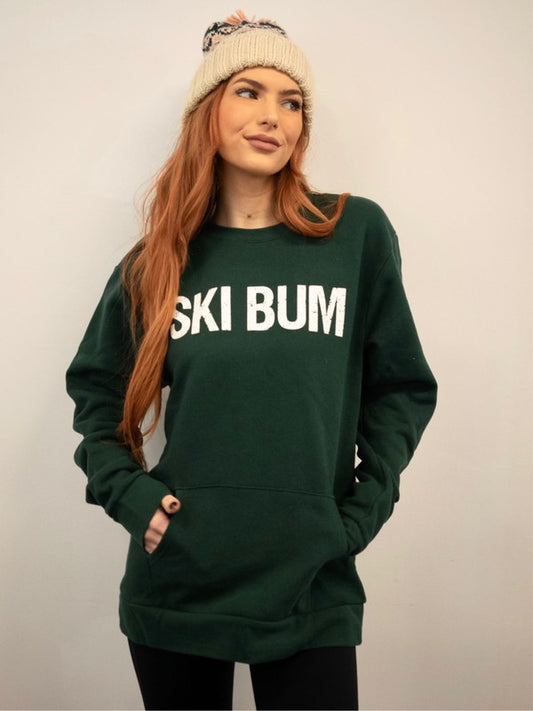 Ski Bum Crew Neck with Pocket Sweatshirt