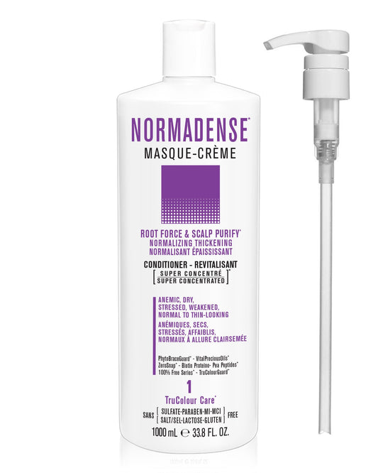 NORMADENSE 1 Scalp Purify Normalizing Thickening Masque-Creme (conditioner) 33.8 FL. OZ. + Pump