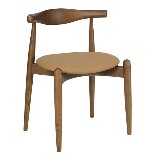 Bouvier Dining Chair - Walnut & Caramel