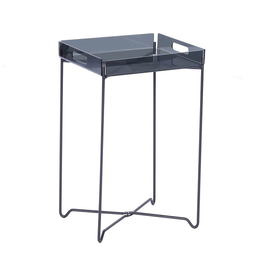 Black Acrylic Side Table - Campbell Side Table Black Acrylic