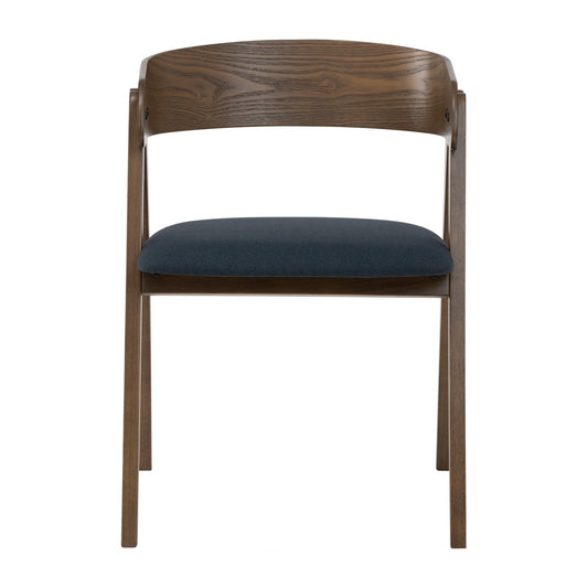 Carter Dining Chair - Navy & Cocoa - GFURN