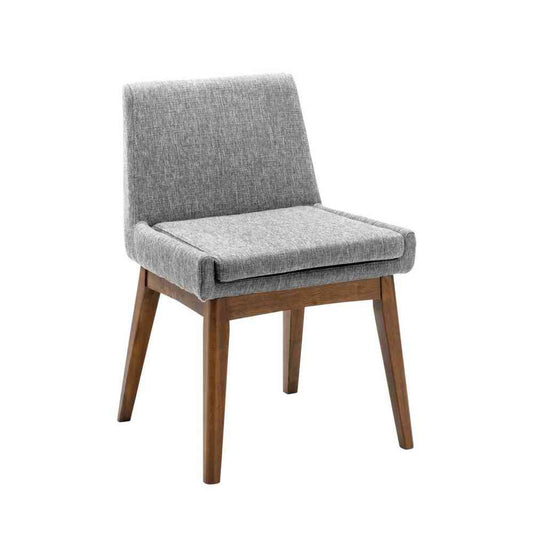 Grey Upholstered Dining Chair - Chanel Dining Chair - Pebble & Cocoa