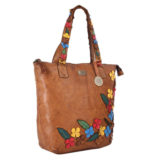 Leather Tote Handbag - Delilah