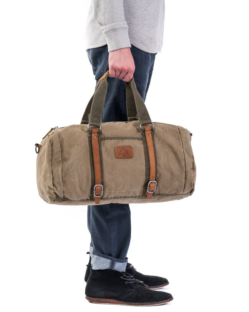 Forest Military-Inspired Canvas Weekender