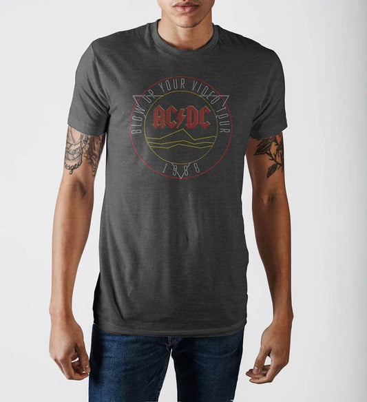 AC/DC Grey Soft Hand T-Shirt