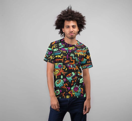 Abstract Pattren (53) Premium Sublimation Adult T-Shirt