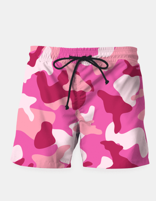 Pink Camouflage Army Pattern Shorts