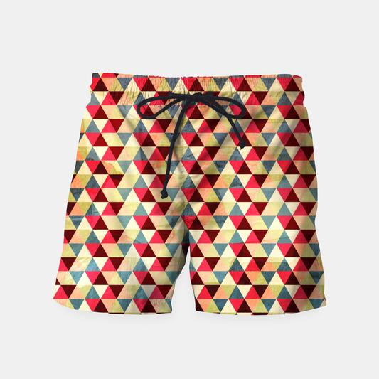 Triangle Pattern _ Swim Shorts