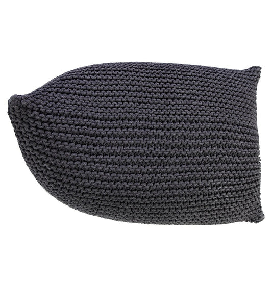 Handmade Knitted Beanbag | Charcoal Gray - GFURN