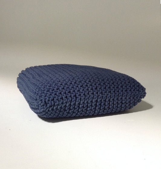 Square Floor Cushion - Handmade Knitted Floor Cushion | Reflecting Pond