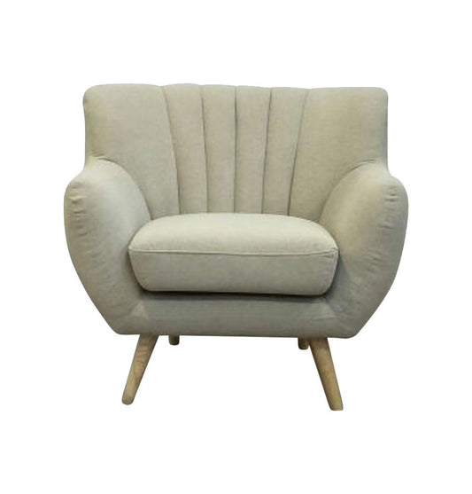 Lilly 1-Seater Lounge Chair - Beige - GFURN